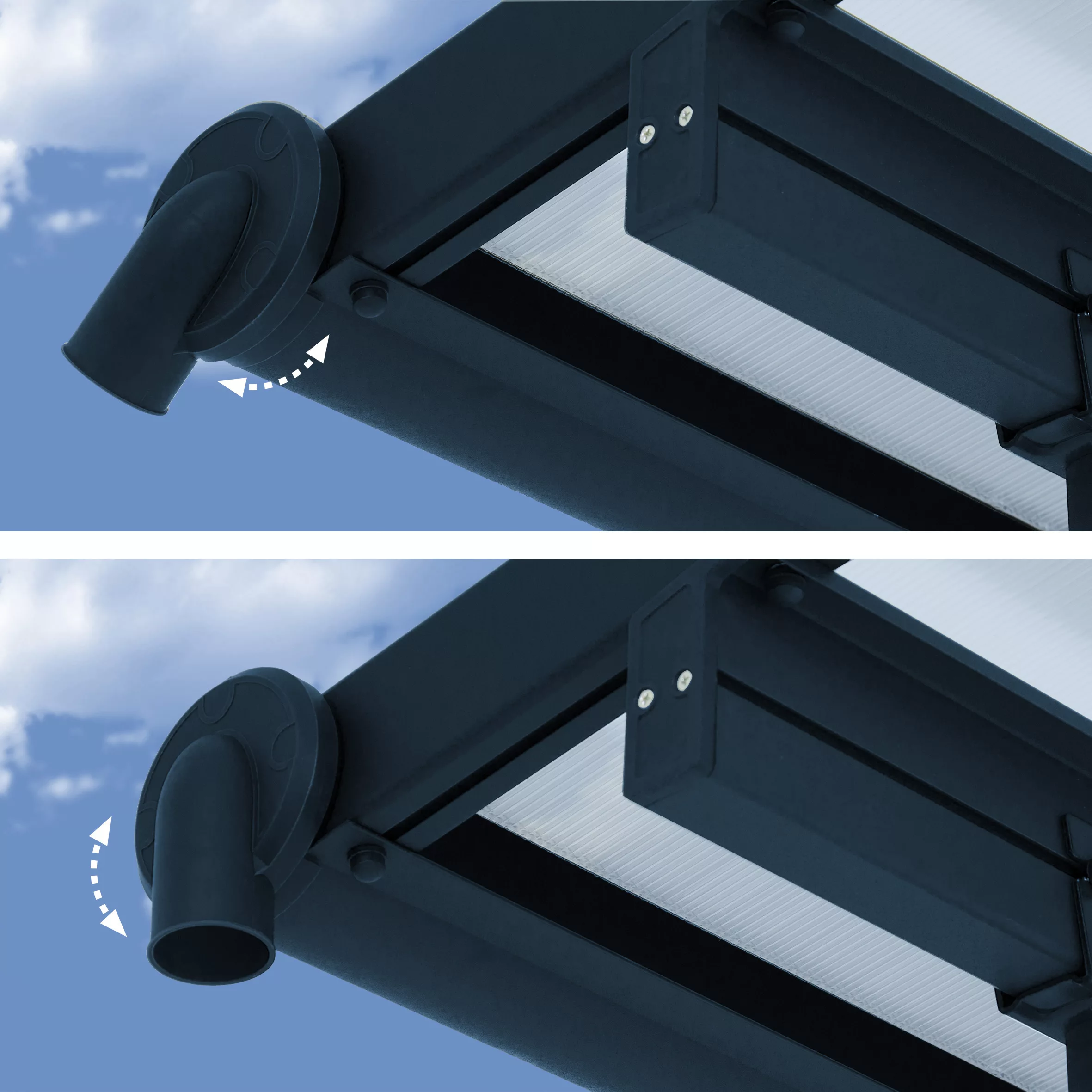 Palram - Canopia Sierra Grey Non-retractable Awning, (L)7.39m (H)3.05m (W)2.95m 5 Palram - Canopia Sierra Grey Non-retractable Awning, (L)7.39m (H)3.05m (W)2.95m - Image 5