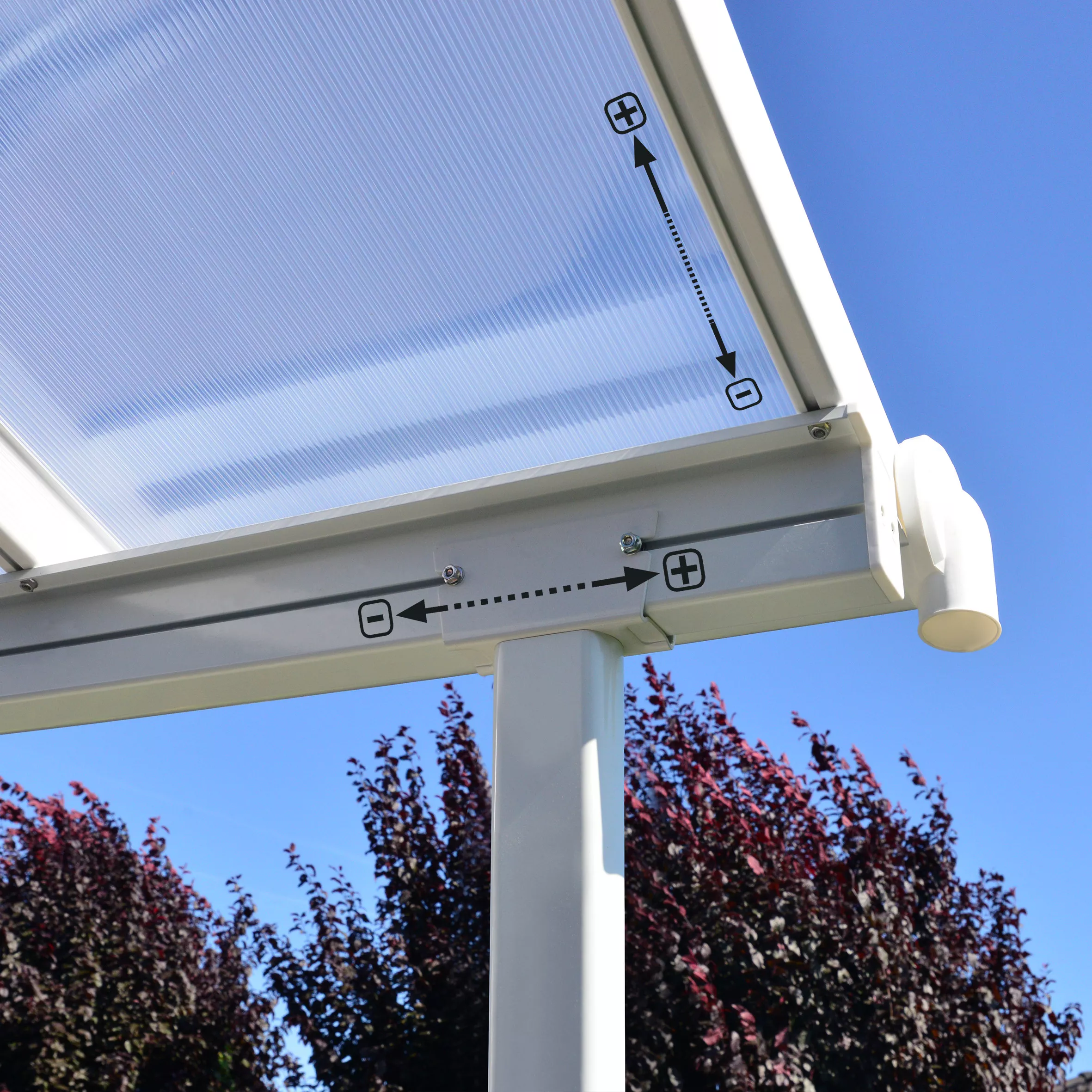 Palram - Canopia Sierra White Non-retractable Awning, (L)4.34m (H)3.05m (W)2.99m 8 Palram - Canopia Sierra White Non-retractable Awning, (L)4.34m (H)3.05m (W)2.99m - Image 8