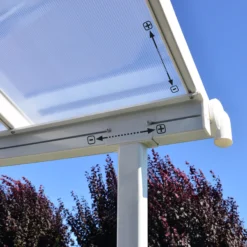 Palram - Canopia Sierra White Non-retractable Awning, (L)5.55m (H)3.05m (W)2.99m -Garden & Outdoors palram canopia sierra white non retractable awning l 5 55m h 3 05m w 2 99m7290108130324 05i bq