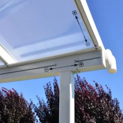 Palram - Canopia Sierra White Non-retractable Awning, (L)8.6m (H)3.05m (W)2.95m -Garden & Outdoors palram canopia sierra white non retractable awning l 8 6m h 3 05m w 2 95m7290108130560 05i bq