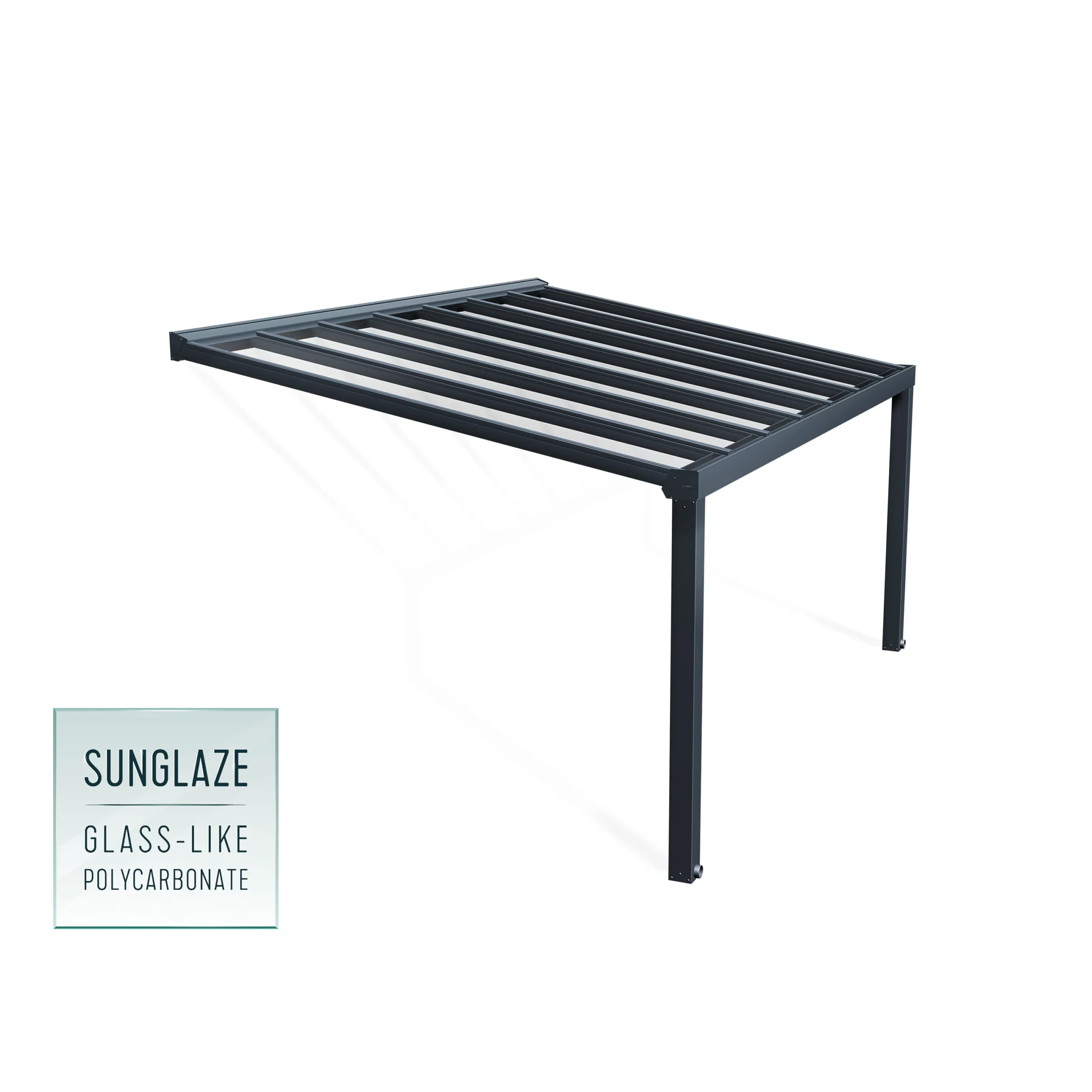 Palram - Canopia Stockholm Grey Non-retractable Awning, (L)5.15m (H)3.24m (W)3.41m 2 Palram - Canopia Stockholm Grey Non-retractable Awning, (L)5.15m (H)3.24m (W)3.41m - Image 2