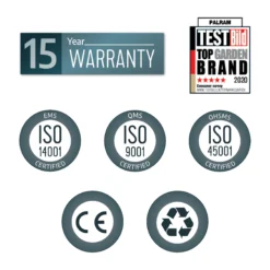 Palram - Canopia Stockholm Grey Non-retractable Awning, (L)5.88m (H)3.24m (W)3.41m -Garden & Outdoors palram canopia stockholm grey non retractable awning l 5 88m h 3 24m w 3 41m7290108602524 02t bq