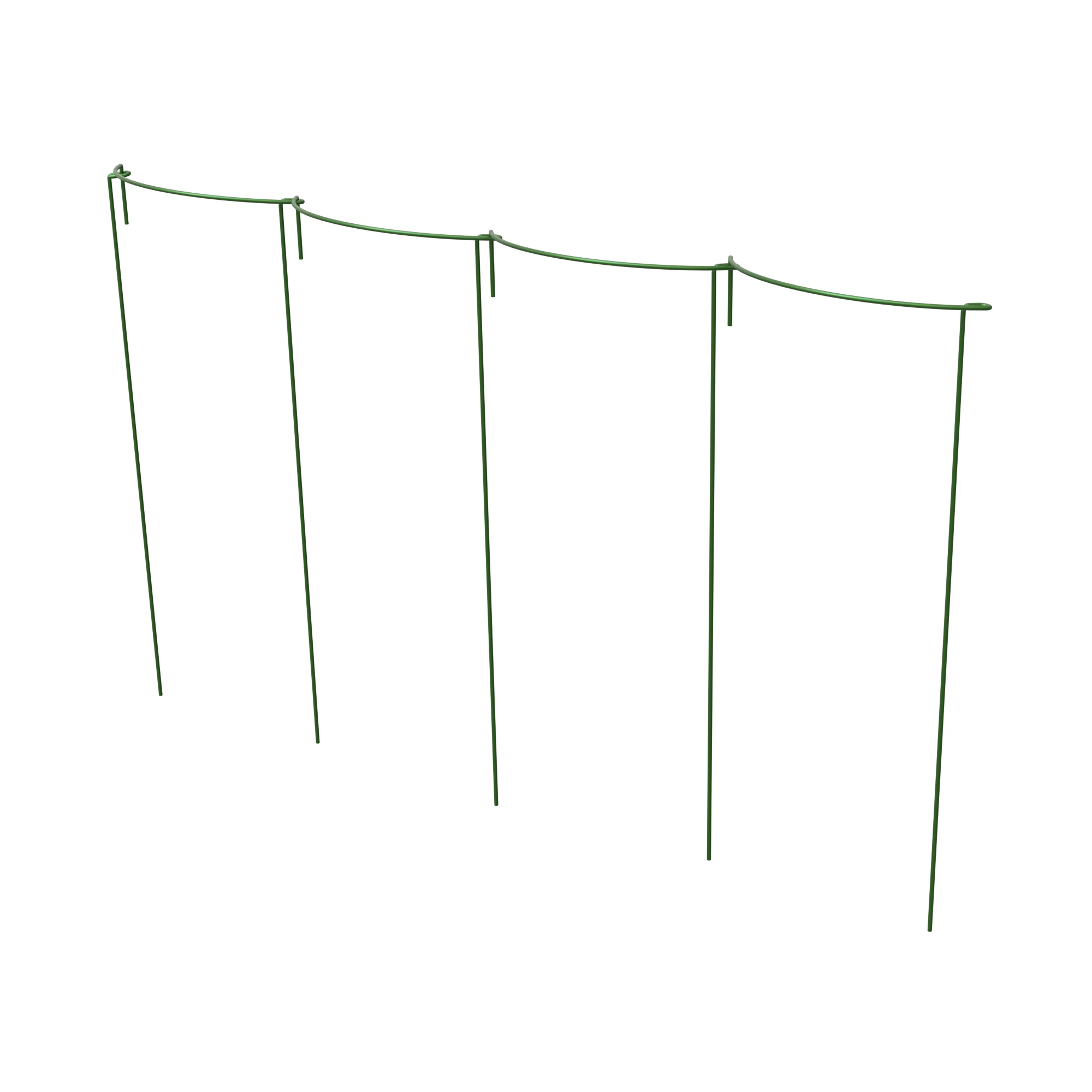 Panacea Steel Curved Plant Support Frame (L)60cm (Dia)25cm, Set Of 4 1 Panacea Steel Curved Plant Support Frame (L)60cm (Dia)25cm, Set Of 4