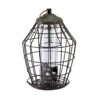 Peckish Secret Garden Steel Seed Green Squirrel Proof Bird Feeder 0.7L