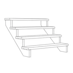 Richard Burbidge Redwood Deck Step (W)1066mm (T)40mm, Set Of 6 -Garden & Outdoors richard burbidge redwood deck step w 1066mm t 40mm set of 65000473080368 01t BQ