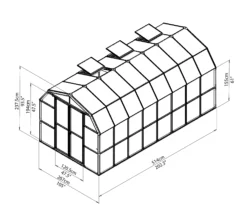 Rion Grand Gardner Green 8x16 Greenhouse 14 Rion Grand Gardner Green 8x16 Greenhouse -Garden & Outdoors rion grand gardner green 8x16 greenhouse7290103121594 01t