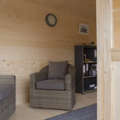 Rowlinson Cabin 13x10 Toughened Glass Apex Tongue & Groove Wooden Cabin -Garden & Outdoors rowlinson cabin 13x10 toughened glass apex tongue groove wooden cabin5013856992370 12i bq