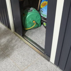 Rowlinson Trentvale 6x4 Pent Dark Grey Metal Shed -Garden & Outdoors rowlinson trentvale 6x4 pent dark grey metal shed5013856206200 41c bq