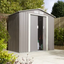 Rowlinson Trentvale 6x4 Pent Light Grey Metal Shed 19 Rowlinson Trentvale 6x4 Pent Light Grey Metal Shed -Garden & Outdoors rowlinson trentvale 6x4 pent light grey metal shed5013856206293 03i bq