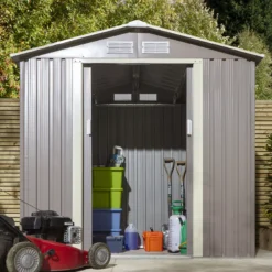 Rowlinson Trentvale 6x4 Pent Light Grey Metal Shed 21 Rowlinson Trentvale 6x4 Pent Light Grey Metal Shed -Garden & Outdoors rowlinson trentvale 6x4 pent light grey metal shed5013856206293 05i bq