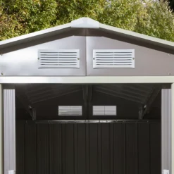 Rowlinson Trentvale 6x4 Pent Light Grey Metal Shed 15 Rowlinson Trentvale 6x4 Pent Light Grey Metal Shed -Garden & Outdoors rowlinson trentvale 6x4 pent light grey metal shed5013856206293 36c bq