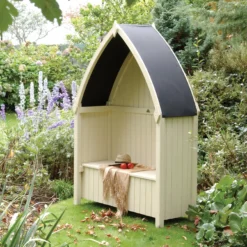Rowlinson Winchester Boat Arbour, (H)2135mm (W)1390mm (D)700mm - Assembly Required -Garden & Outdoors rowlinson winchester boat arbour h 2135mm w 1390mm d 700mm assembly required5013856996163 03i