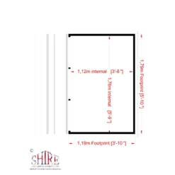 Shire 6x4 Jailhouse Whitewood Pine Playhouse Assembly Required -Garden & Outdoors shire 6x4 jailhouse whitewood pine playhouse assembly required5019804111695 02t