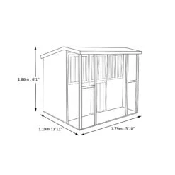Shire 6x4 Jailhouse Whitewood Pine Playhouse Assembly Required -Garden & Outdoors shire 6x4 jailhouse whitewood pine playhouse assembly required5019804111695 03t