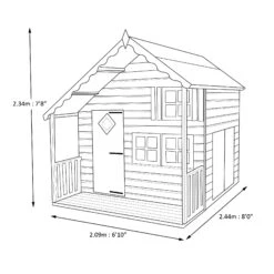 Shire 7x8 Crib Whitewood Pine Playhouse Assembly Service Included -Garden & Outdoors shire 7x8 crib whitewood pine playhouse assembly service included5019804111800 03t
