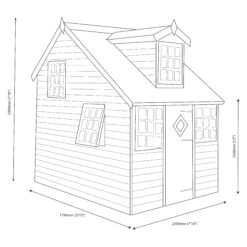 Shire 8x6 Cottage Whitewood Pine Playhouse Assembly Service Included -Garden & Outdoors shire 8x6 cottage whitewood pine playhouse assembly service included5019804111824 03t