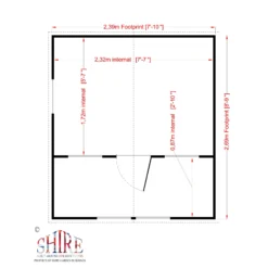 Shire 8x9 Lodge Whitewood Pine Playhouse Assembly Required -Garden & Outdoors shire 8x9 lodge whitewood pine playhouse assembly required5019804111831 02t
