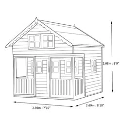 Shire 8x9 Lodge Whitewood Pine Playhouse Assembly Required -Garden & Outdoors shire 8x9 lodge whitewood pine playhouse assembly required5019804111831 03t