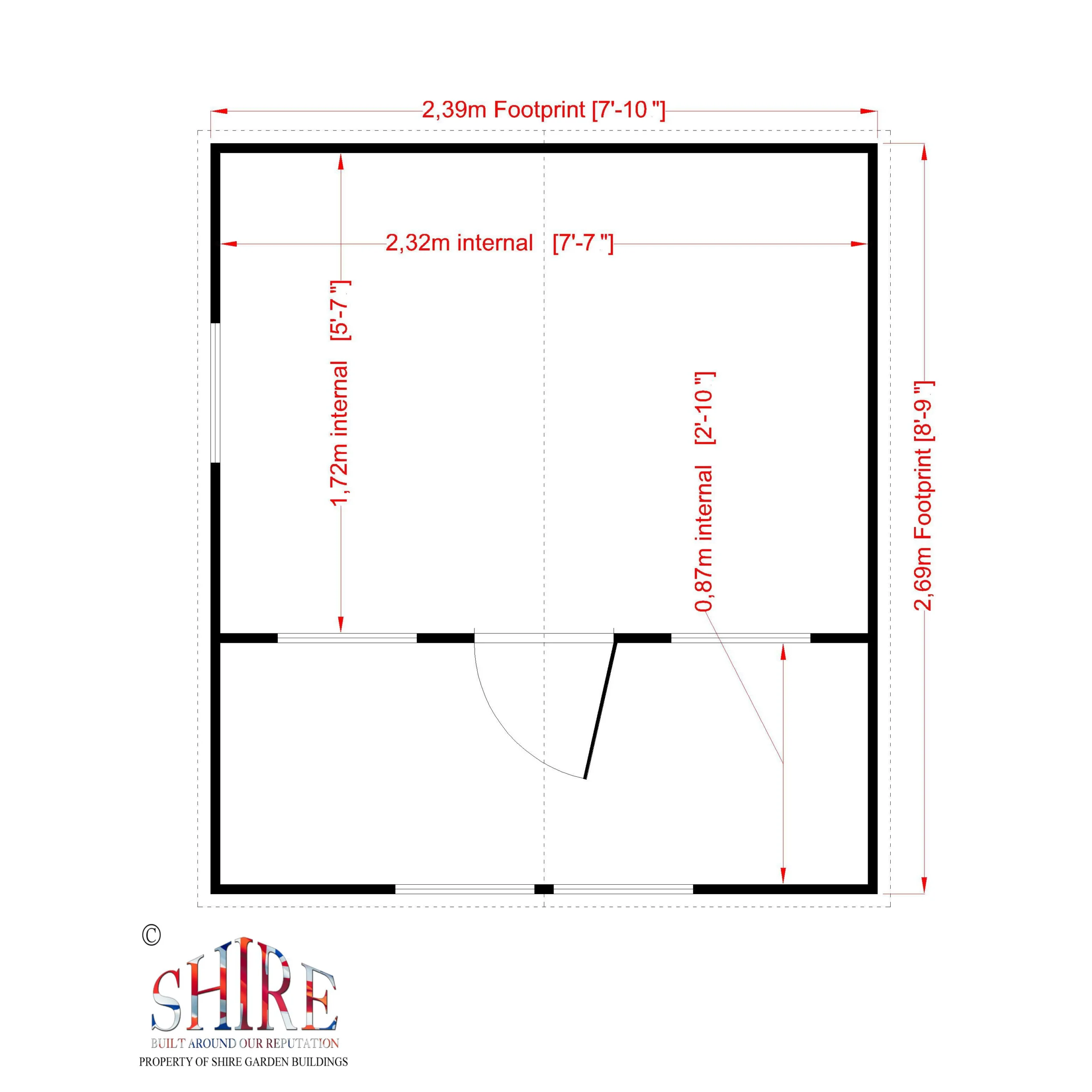 Shire 8x9 Lodge Whitewood Pine Playhouse Assembly Service Included 4 Shire 8x9 Lodge Whitewood Pine Playhouse Assembly Service Included - Image 4