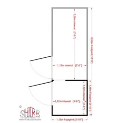 Shire Animal House, (H)1.67m (W)1.19m (D)1.19m 5 Shire Animal House, (H)1.67m (W)1.19m (D)1.19m -Garden & Outdoors shire animal house h 1 67m w 1 19m d 1 19m5019804111961 03t
