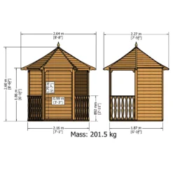 Shire Arbour, (H)2600mm (W)2160mm (D)1870mm - Assembly Required 8 Shire Arbour, (H)2600mm (W)2160mm (D)1870mm - Assembly Required -Garden & Outdoors shire arbour h 2600mm w 2160mm d 1870mm assembly required5060437982206 01t bq