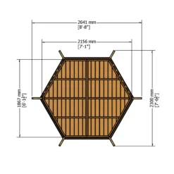 Shire Arbour, (H)2600mm (W)2160mm (D)1870mm - Assembly Required 9 Shire Arbour, (H)2600mm (W)2160mm (D)1870mm - Assembly Required -Garden & Outdoors shire arbour h 2600mm w 2160mm d 1870mm assembly required5060437982206 02t bq