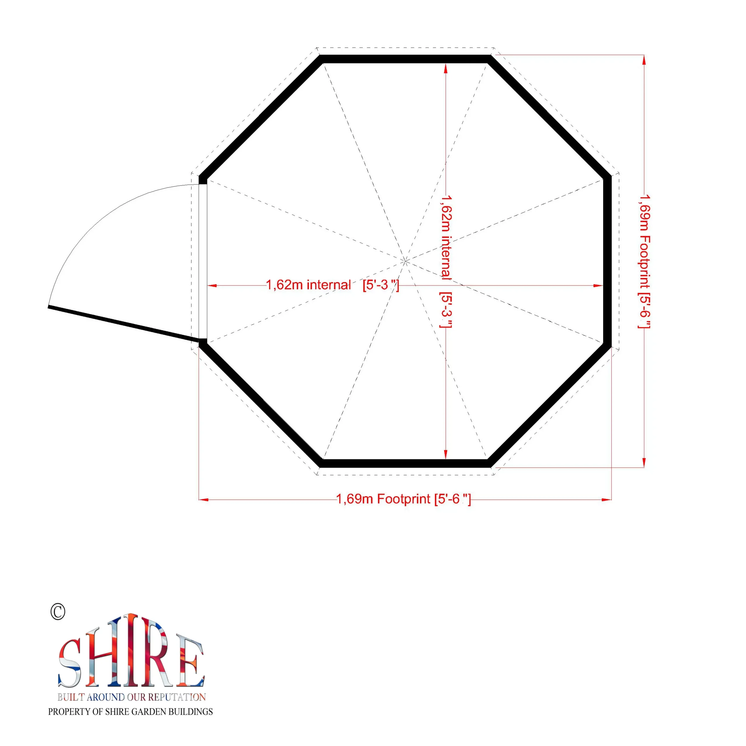 Shire Aviary, (H)2.09m (W)1.62m (D)1.62m 2 Shire Aviary, (H)2.09m (W)1.62m (D)1.62m - Image 2