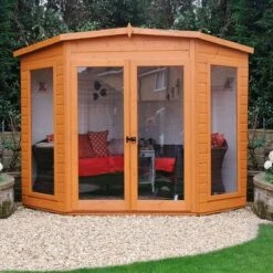 Shire Barclay 8x8 Safety Acrylic Pent Shiplap Wooden Summer House - Base Not Included -Garden & Outdoors shire barclay 8x8 safety acrylic pent shiplap wooden summer house base not included5019804999200 02i bq