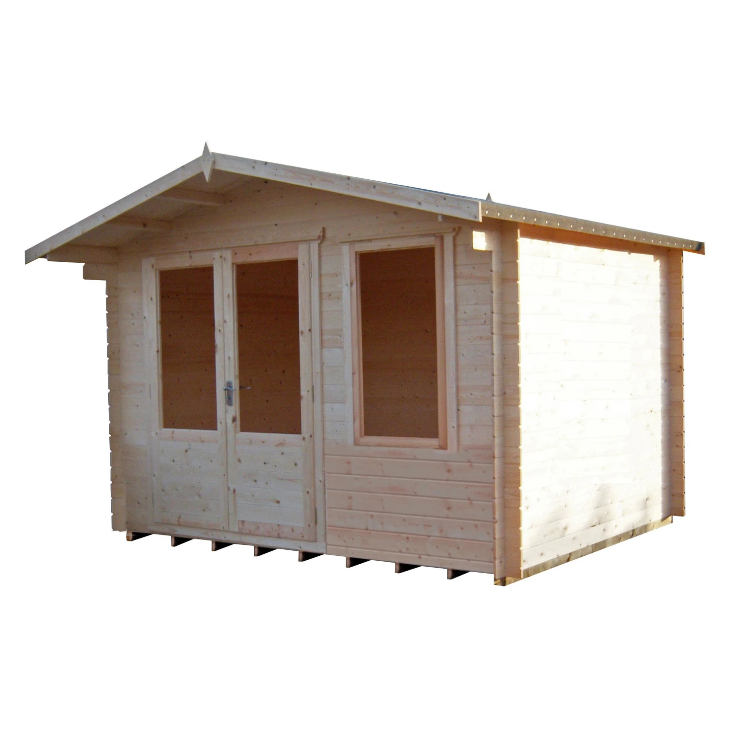 Shire Berryfield 11x10 Glass Apex Tongue & Groove Wooden Cabin - Base Not Included 1 Shire Berryfield 11x10 Glass Apex Tongue & Groove Wooden Cabin - Base Not Included