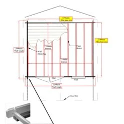 Shire Cannock 10x12 Ft Toughened Glass Apex Tongue & Groove Wooden Cabin With Felt Tile Roof -Garden & Outdoors shire cannock 10x12 ft toughened glass apex tongue groove wooden cabin with felt tile roof5019804111343 03t