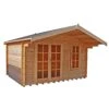 Shire Cannock 10x8 Ft Apex Tongue & Groove Wooden Cabin With Felt Tile Roof - Assembly Service Included