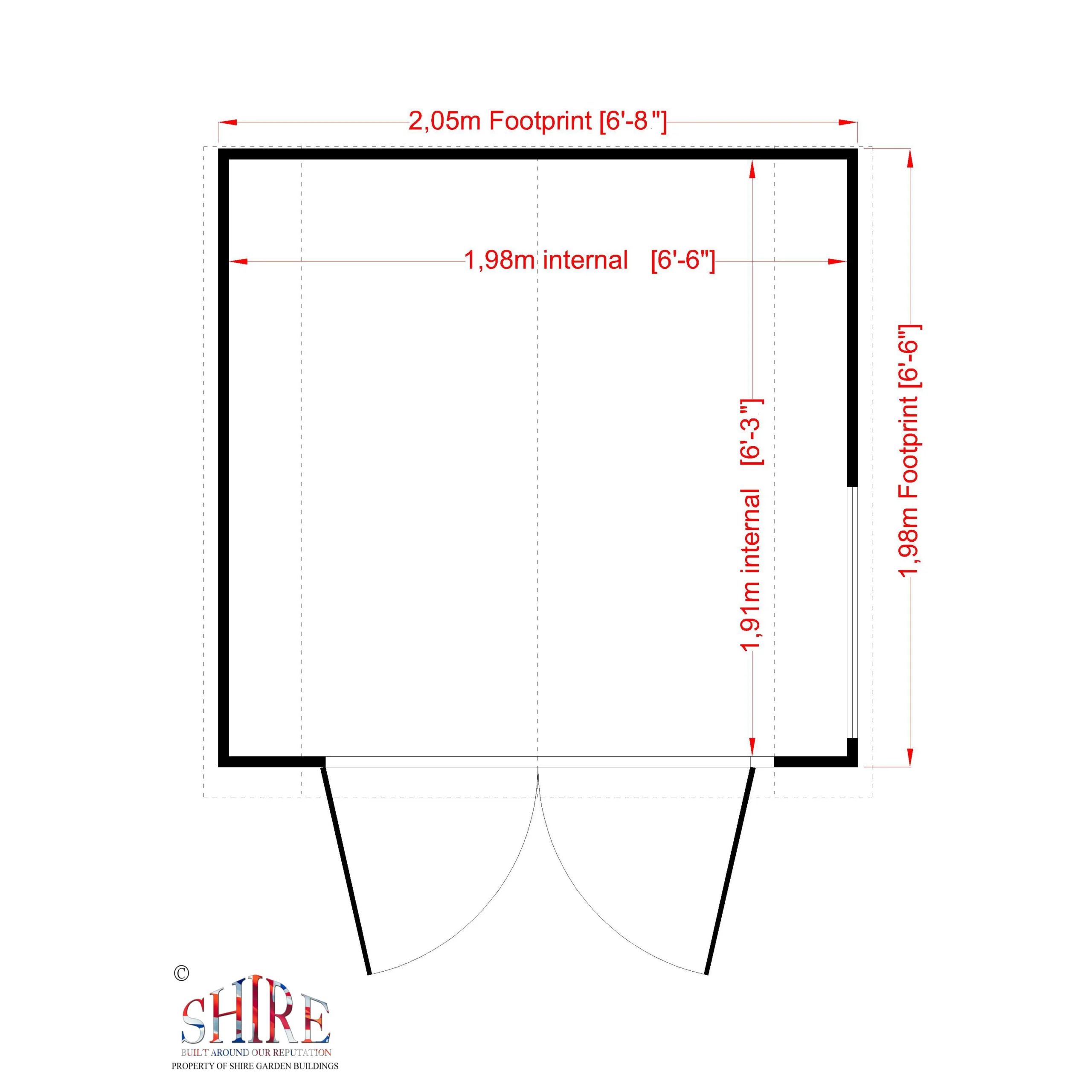 Shire Dutch 7x7 Ft Dutch Apex Shiplap Wooden Shed With Floor - Assembly Service Included 5 Shire Dutch 7x7 Ft Dutch Apex Shiplap Wooden Shed With Floor - Assembly Service Included - Image 5