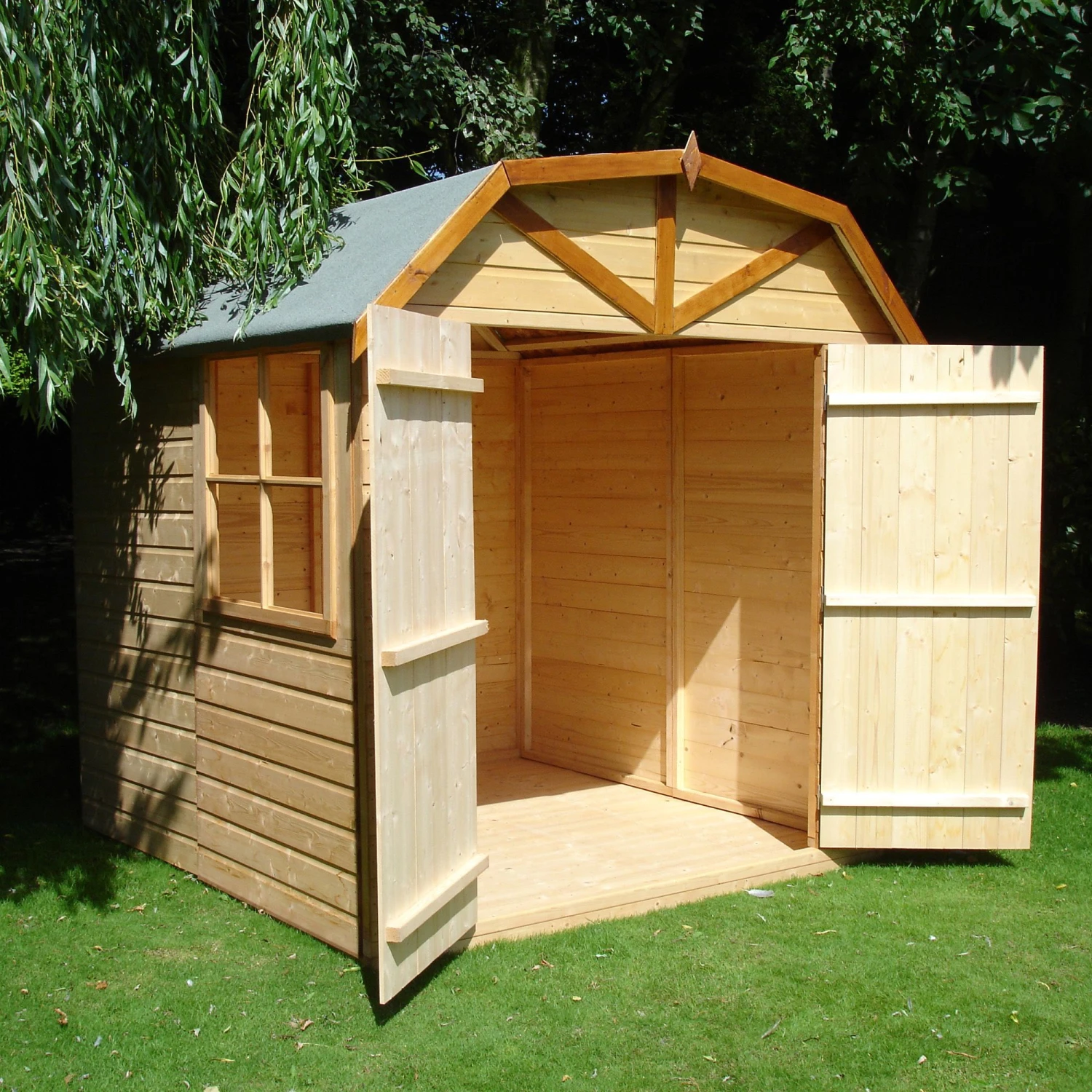Shire Dutch 7x7 Ft Dutch Apex Shiplap Wooden Shed With Floor - Assembly Service Included 1 Shire Dutch 7x7 Ft Dutch Apex Shiplap Wooden Shed With Floor - Assembly Service Included