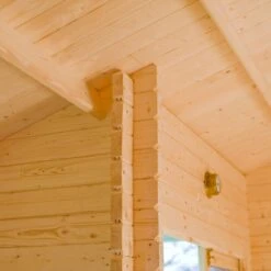 Shire Elveden 26x14 Toughened Glass Apex Tongue & Groove Wooden Cabin - Base Not Included -Garden & Outdoors shire elveden 26x14 toughened glass apex tongue groove wooden cabin base not included5019804111527 05i bq