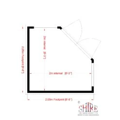 Shire Hampton 7x7 Toughened Glass Pent Shiplap Wooden Summer House - Base Not Included 10 Shire Hampton 7x7 Toughened Glass Pent Shiplap Wooden Summer House - Base Not Included -Garden & Outdoors shire hampton 7x7 toughened glass pent shiplap wooden summer house base not included5019804111121 02t