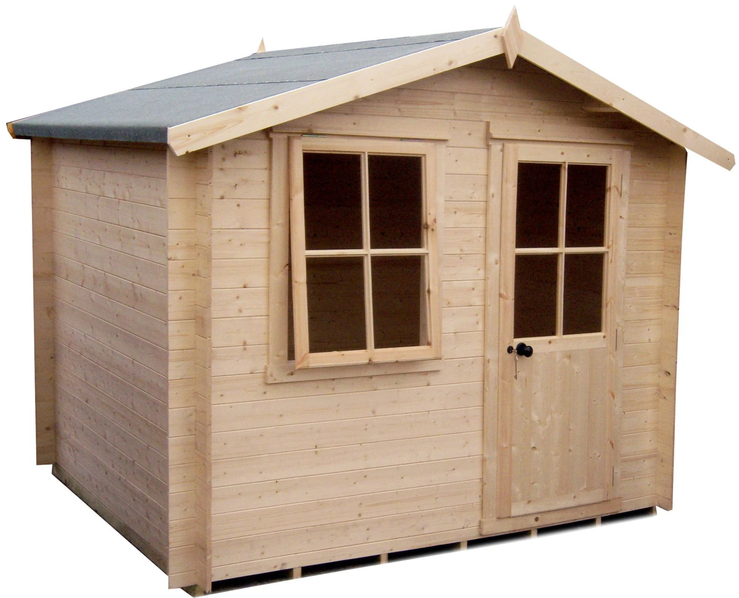 Shire Hartley 7x7 Glass Apex Tongue & Groove Wooden Cabin - Base Not Included 3 Shire Hartley 7x7 Glass Apex Tongue & Groove Wooden Cabin - Base Not Included - Image 3