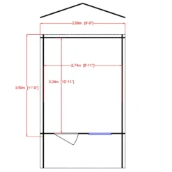 Shire Hopton 10x12 Toughened Glass Apex Tongue & Groove Wooden Cabin - Base Not Included 7 Shire Hopton 10x12 Toughened Glass Apex Tongue & Groove Wooden Cabin - Base Not Included -Garden & Outdoors shire hopton 10x12 toughened glass apex tongue groove wooden cabin base not included5019804119219 02t bq