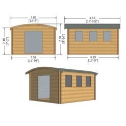 Shire Kilburn 12x14 Ft Toughened Glass Curved Tongue & Groove Wooden Cabin 5 Shire Kilburn 12x14 Ft Toughened Glass Curved Tongue & Groove Wooden Cabin -Garden & Outdoors shire kilburn 12x14 ft toughened glass curved tongue groove wooden cabin5019804119684 02t bq