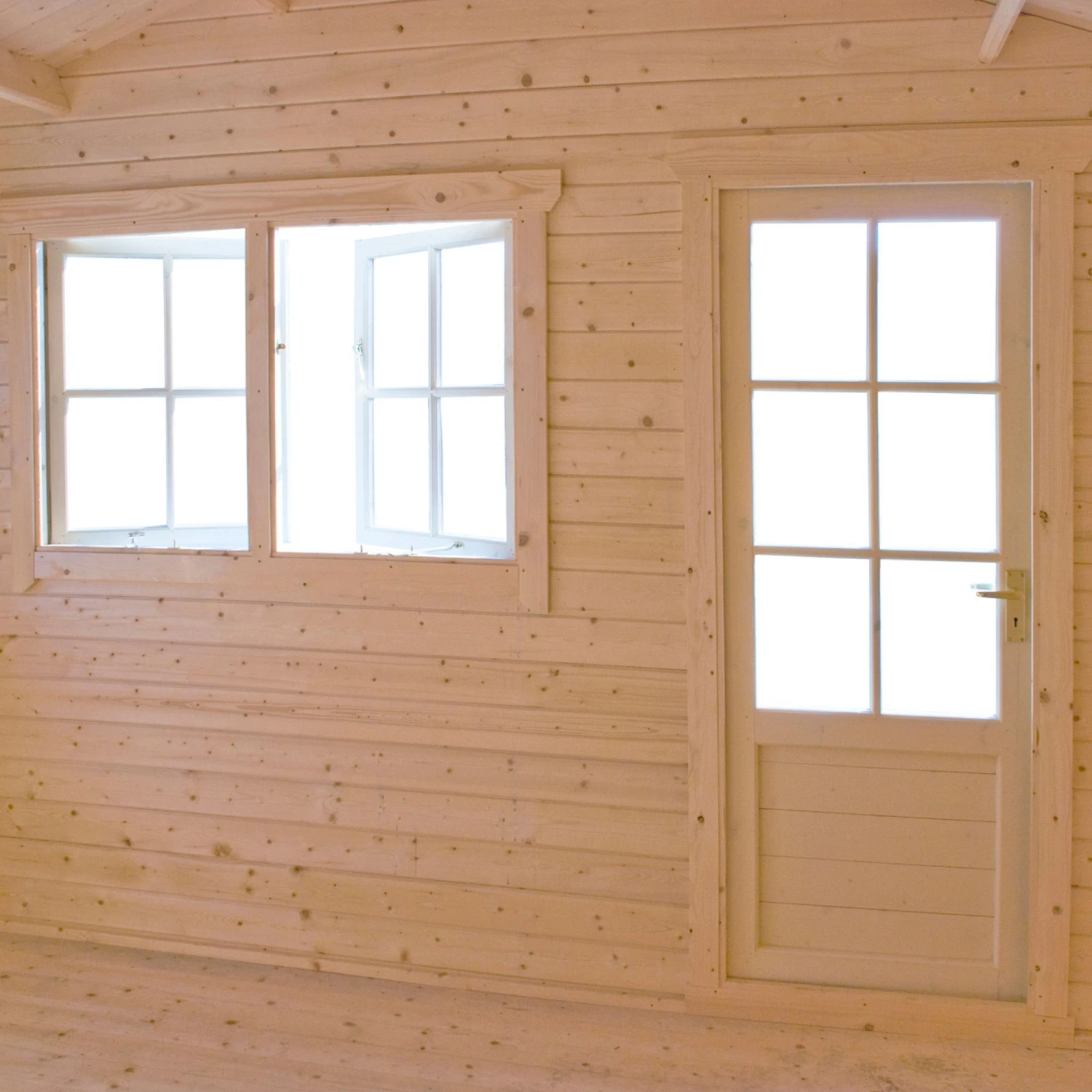 Shire Kinver 14x14 Ft Apex Tongue & Groove Wooden Cabin With Felt Tile Roof - Assembly Service Included 2 Shire Kinver 14x14 Ft Apex Tongue & Groove Wooden Cabin With Felt Tile Roof - Assembly Service Included - Image 2