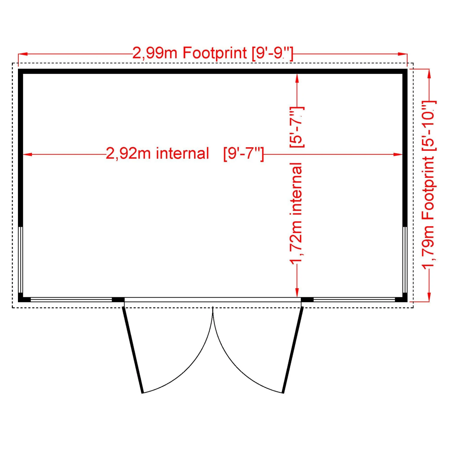 Shire Orchid Curved Roof 10x6 Curved Shiplap Wooden Summer House - Assembly Service Included 3 Shire Orchid Curved Roof 10x6 Curved Shiplap Wooden Summer House - Assembly Service Included - Image 3