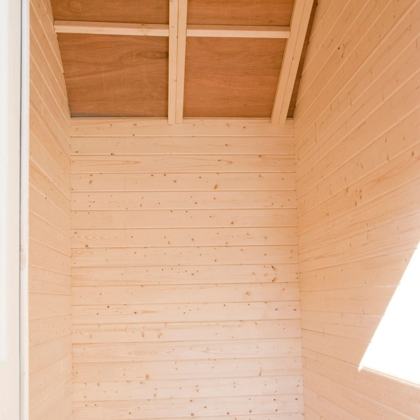 Shire Rowney 14x10 Glass Apex Tongue & Groove Wooden Cabin - Base Not Included 2 Shire Rowney 14x10 Glass Apex Tongue & Groove Wooden Cabin - Base Not Included - Image 2