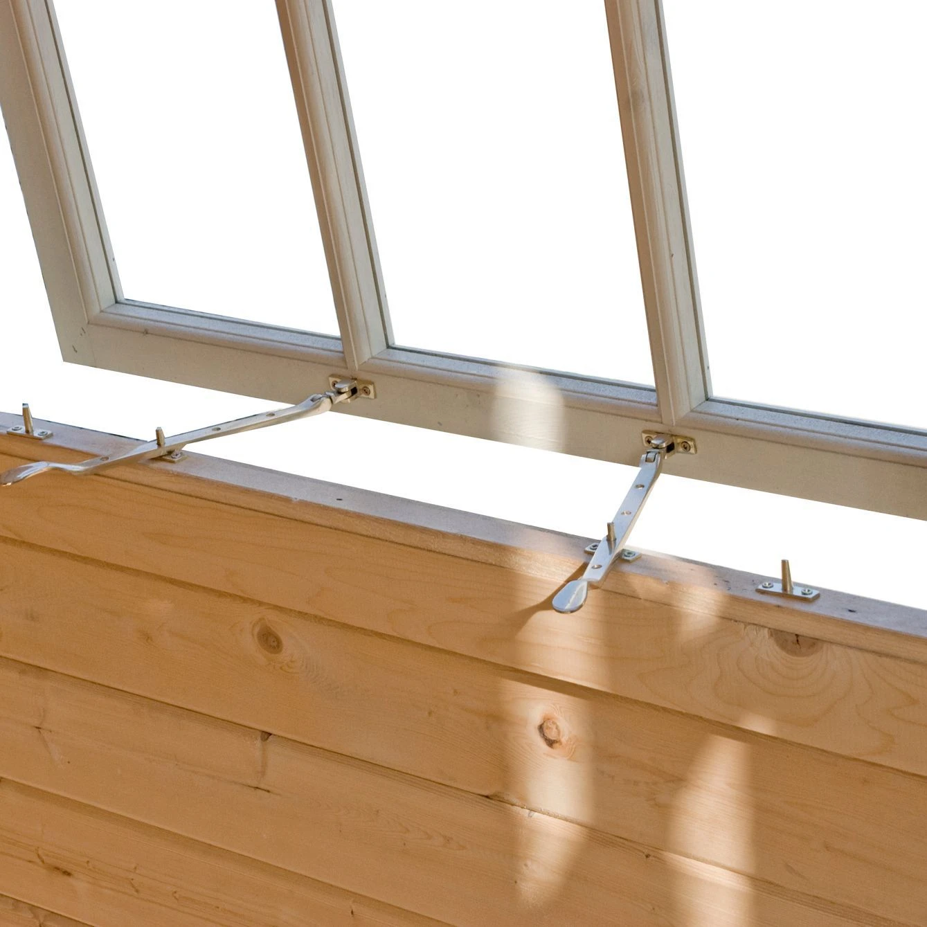 Shire Rowney 14x10 Toughened Glass Apex Tongue & Groove Wooden Cabin - Base Not Included 3 Shire Rowney 14x10 Toughened Glass Apex Tongue & Groove Wooden Cabin - Base Not Included - Image 3