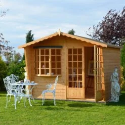 Shire Sandringham 10x10 Glass Apex Shiplap Wooden Summer House - Base Not Included 9 Shire Sandringham 10x10 Glass Apex Shiplap Wooden Summer House - Base Not Included -Garden & Outdoors shire sandringham 10x10 glass apex shiplap wooden summer house base not included5019804111671 02i bq