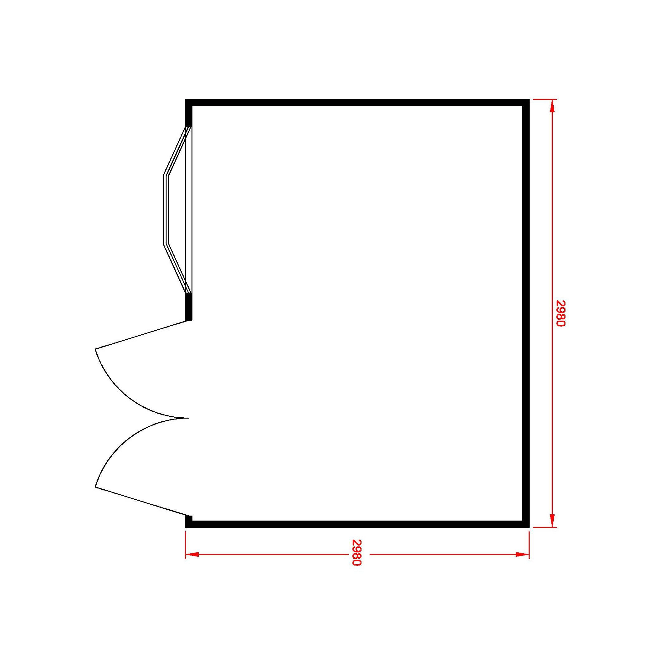 Shire Sandringham 10x10 Glass Apex Shiplap Wooden Summer House - Base Not Included 5 Shire Sandringham 10x10 Glass Apex Shiplap Wooden Summer House - Base Not Included - Image 5