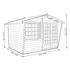 Shire Sandringham 10x10 Glass Apex Shiplap Wooden Summer House - Base Not Included 11 Shire Sandringham 10x10 Glass Apex Shiplap Wooden Summer House - Base Not Included -Garden & Outdoors shire sandringham 10x10 glass apex shiplap wooden summer house base not included5019804111671 03t