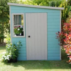 Shire Sun Pent 10x6 Ft Pent Shiplap Wooden Shed With Floor -Garden & Outdoors shire sun pent 10x6 ft pent shiplap wooden shed with floor5019804113002 08i bq