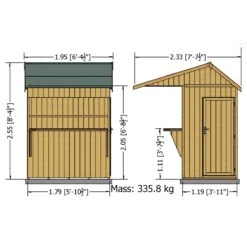 Shire Timber Bar Shiplap Wooden 6x4 Apex Garden Storage - Assembly Service Included -Garden & Outdoors shire timber bar shiplap wooden 6x4 apex garden storage assembly service included5019804118946 01t bq