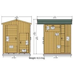 Shire Tongue & Groove Wooden 6x6 Apex Garden Storage - Assembly Service Included -Garden & Outdoors shire tongue groove wooden 6x6 apex garden storage assembly service included5019804118786 01t bq
