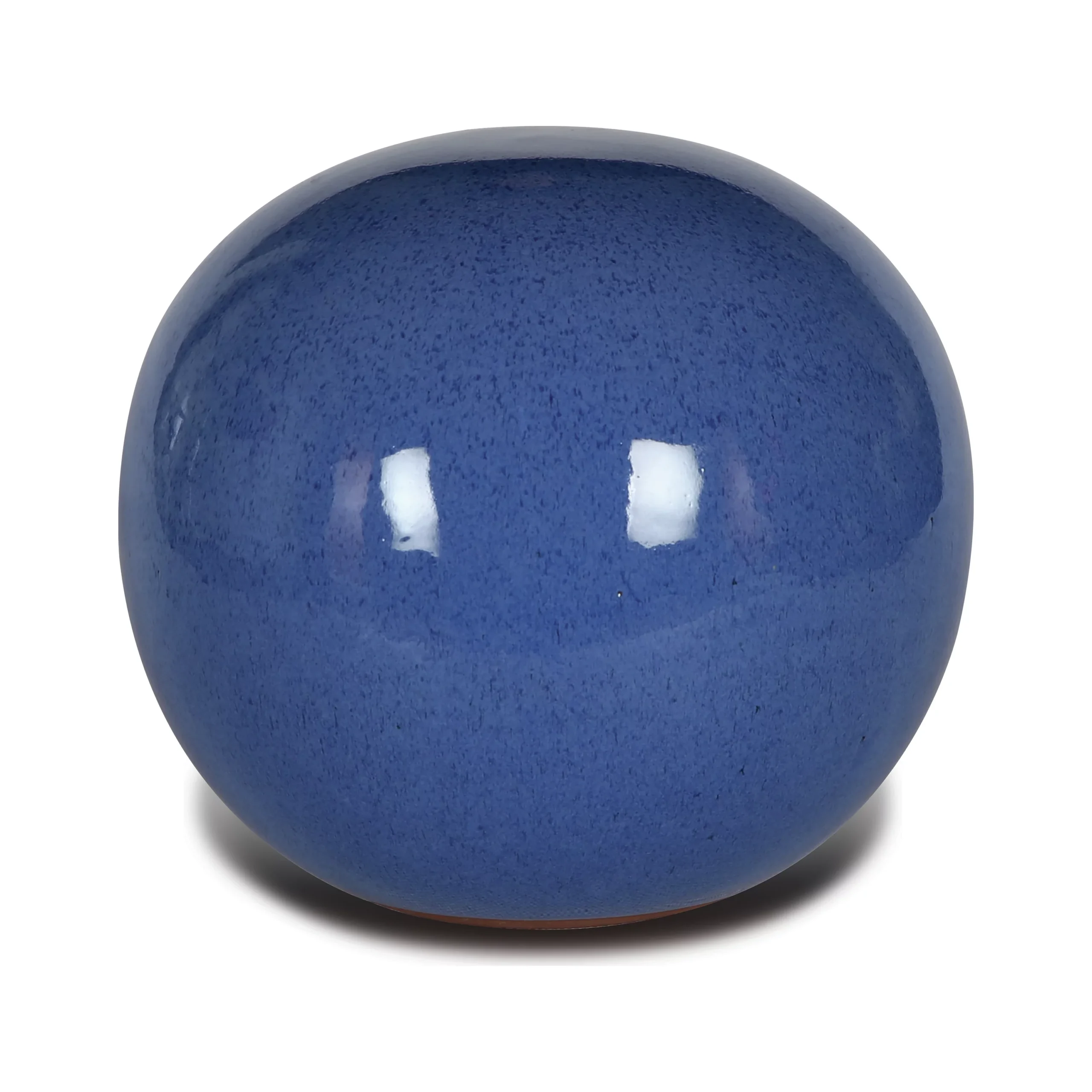 Terrastyle Blue Terracotta Sphere Garden Ornament (H)22cm 1 Terrastyle Blue Terracotta Sphere Garden Ornament (H)22cm