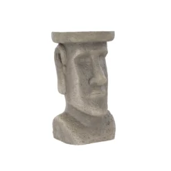 Terrastyle Grey Easter Island Head Garden Ornament (H)48.5cm -Garden & Outdoors terrastyle grey easter island head garden ornament h 48 5cm5021346520217 37c bq
